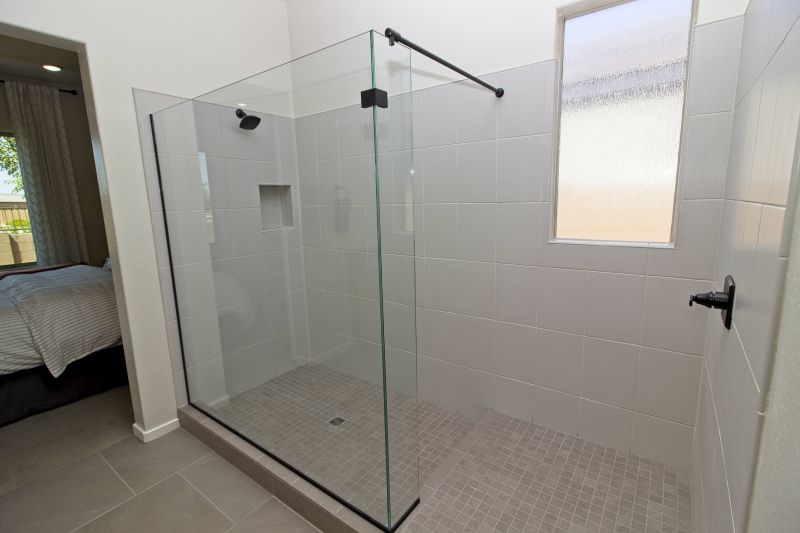 Walk-In Shower with Custom Tiles